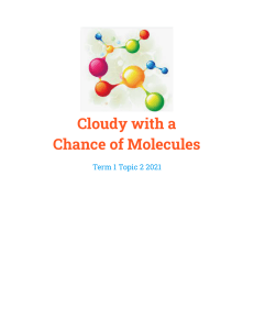 Cloudy with a Chance of Molecules Workbook