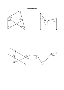 Angle exercises