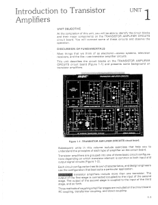 Transistor Amplifier 1