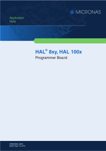 HAL8xy HAL100x Programmer Board 3AN.book