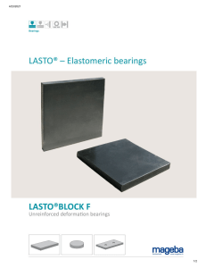 Lasto elastomeric bearing