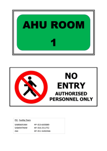 AHU Safety Sign