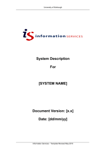 SystemDescriptionDocument