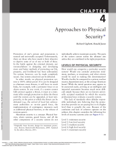 Effective Physical Security ---- (Chapter 4 - Approaches to Physical Security )