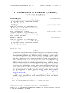 A Unified Framework for Structured Graph Learning