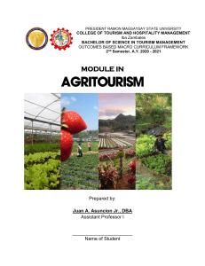 AgriTourism Chapter 1