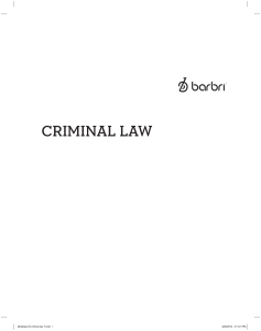 Criminal Law Outline