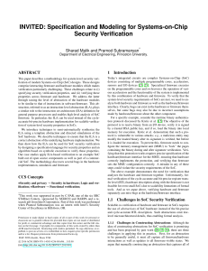 SoC Security Verification with Instruction-Level Abstraction