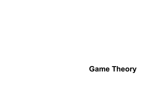 Game Theory Slides