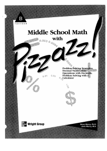 Pizzazz MSM Book B