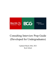 Consulting Interview Prep Guide