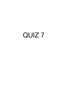 Final Quiz Questions