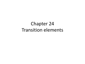 24 Transition elelments