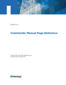 ONTAP 9.5 commands