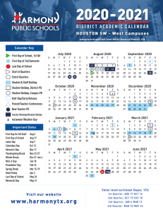 Hou West Calendar One-Pager 2020-2021