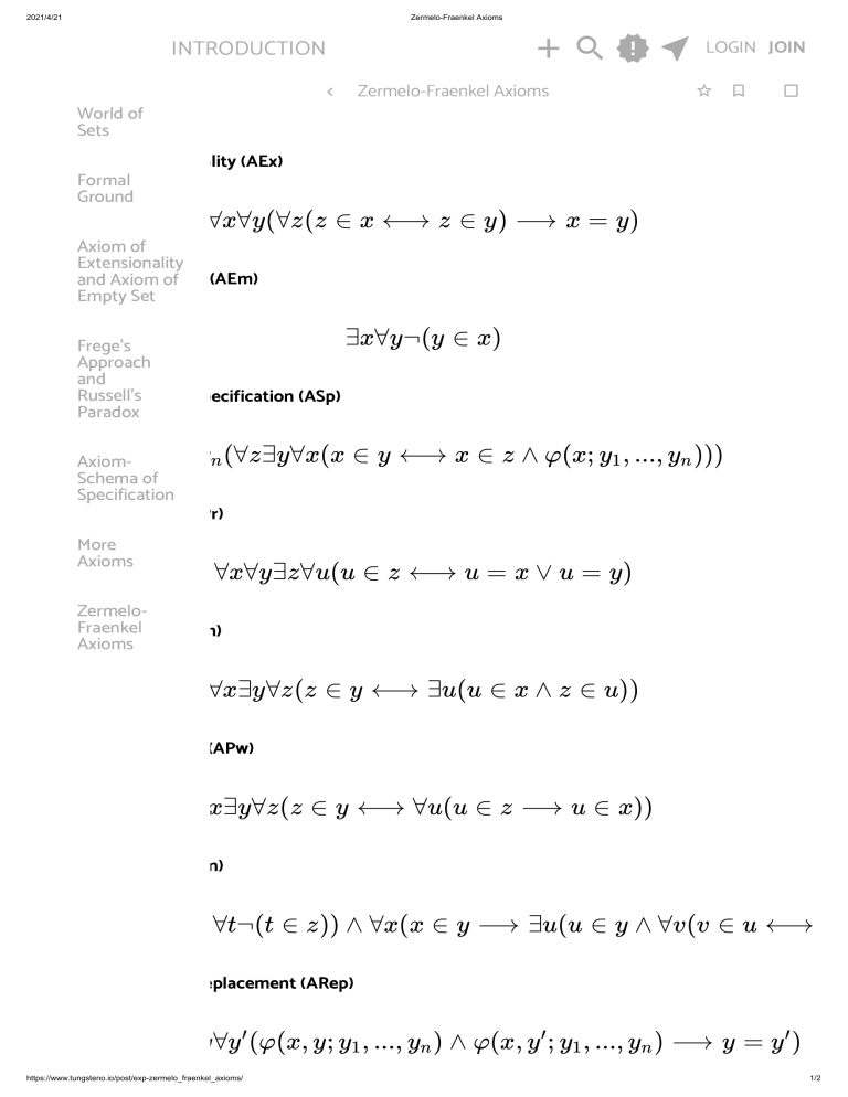 zermelo-fraenkel-axioms