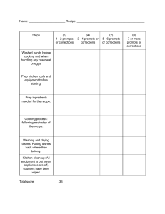 Rubric for Recipe Labs  (2)