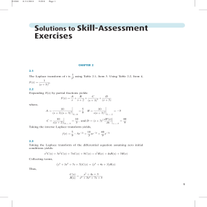 SSM Skill Assessment Exercices