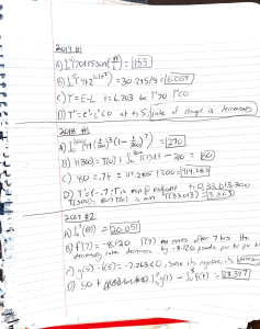 Math Exam Solutions: Calculus Problems