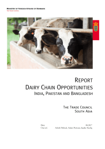 Dairy Chain Opportunities  India Pakistan and Bangladesh