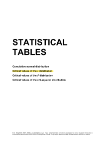 StatistialTables