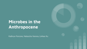 Microbes in the Anthropocene