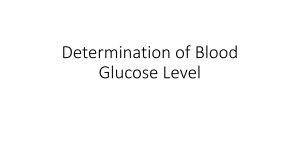 Determination of Blood Glucose Level