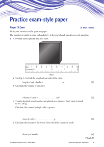 IGCSE Physics Practice Exam Paper 3 Core