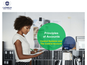 CSEC Principles of Accounts SEC. 7-(Errors) Control Accounts