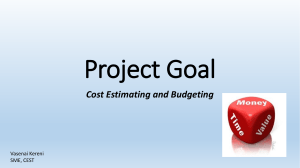 Week 9 Project Goal