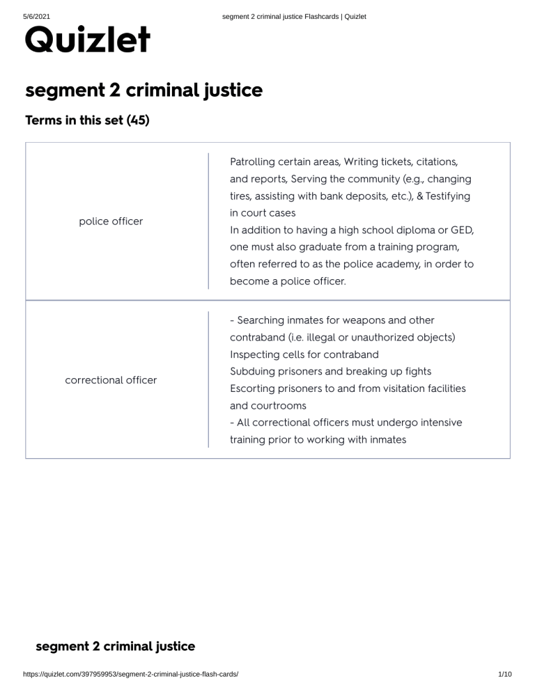 research methods in criminal justice quizlet exam 2