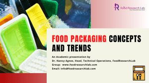 Current Food packaging concepts & Trends