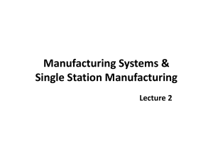 02 - Manufacturing Systems & Single Station Cells