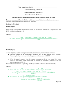CSUN Chem 101 Exam2 with Answers