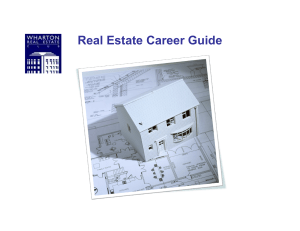 Wharton RE Career Guide