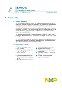 KMA200 Programmable Angle Sensor Data Sheet