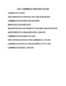 CXC CARIBBEAN HISTORY NOTES (1)