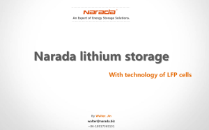 Narada lithium storage With technology of LFP cells