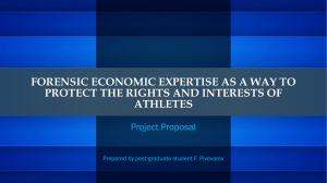 Forensic Economics & Athlete Rights Project Proposal