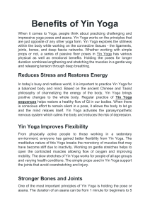 Benefits of Yin Yoga