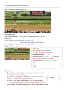 f5 Javascript horse racing
