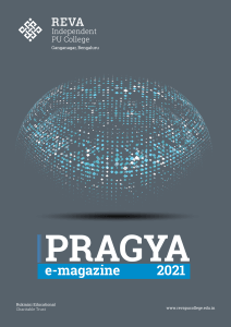 REVA Independent PU College, Ganganagar proudly release e-Magazine of 2020-21