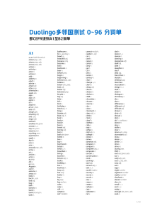 多邻国词汇0-96 List1-6