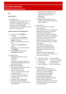outcomes 5 advanced answer key for student s book
