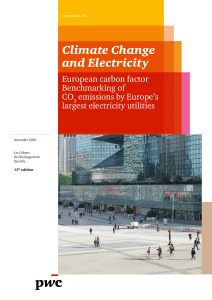 PwC Benchmarking of CO2 emissions - Europe 2016