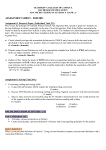 ASIL 1 Assignment - September 2020-2021  (Final)