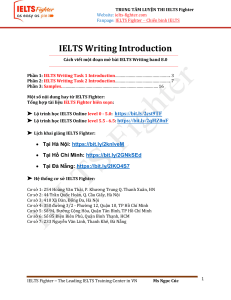 Cách viết đoạn mở bài Writing task 1 - IELTS Fighter -bản chuẩn