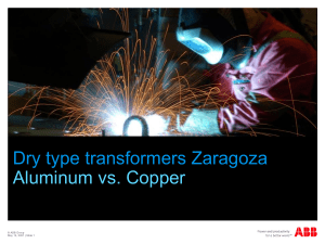 Aluminum vs. Copper in Dry Type Transformers