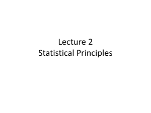 Lecture 2, Principles