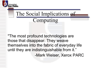 Social implications of computing